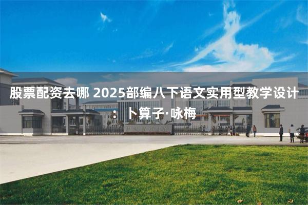 股票配资去哪 2025部编八下语文实用型教学设计：卜算子·咏梅